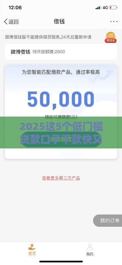 2025这5个低门槛贷款口子下款快又稳