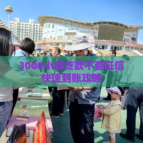 3000小额贷款不查征信快速到账攻略