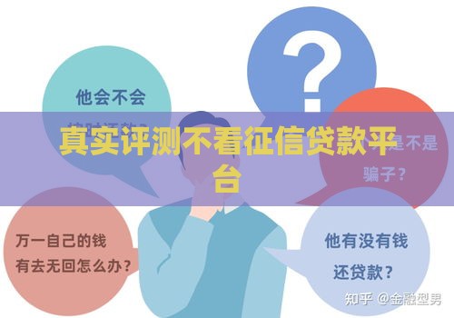 真实评测不看征信贷款平台