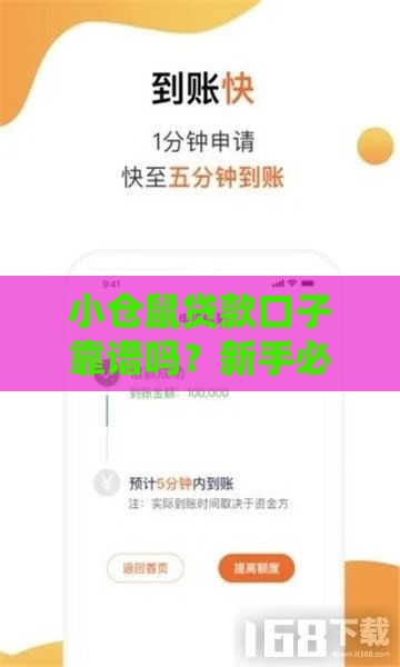 小仓鼠贷款口子靠谱吗？新手必看的低息借款攻略