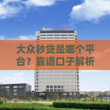 大众秒贷是哪个平台?靠谱口子解析+避坑指南 大众秒贷是哪个平台?靠谱口子解析+避坑指南