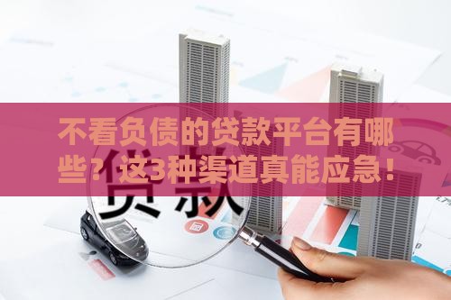 不看负债的贷款平台有哪些？这3种渠道真能应急！