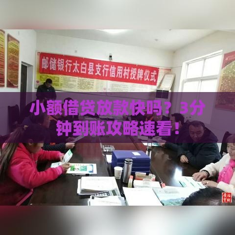 小额借贷放款快吗？3分钟到账攻略速看！