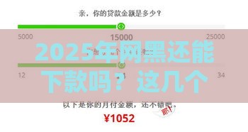 2025年不用过人脸的贷款，看看这5个最新2025好下款的网贷平台