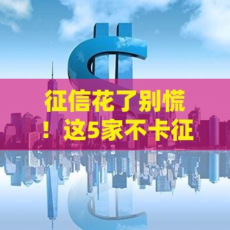 征信花了别慌！这5家不卡征信的网贷亲测靠谱