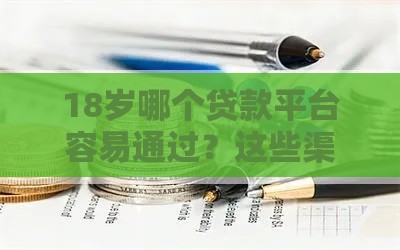 18岁哪个贷款平台容易通过？这些渠道成功率更高