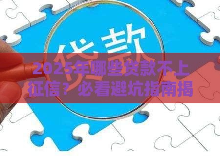 2025年哪些贷款不上征信？必看避坑指南揭秘！