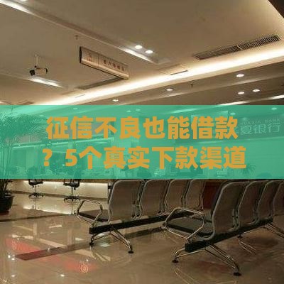 征信不良也能借款？5个真实下款渠道实测分享