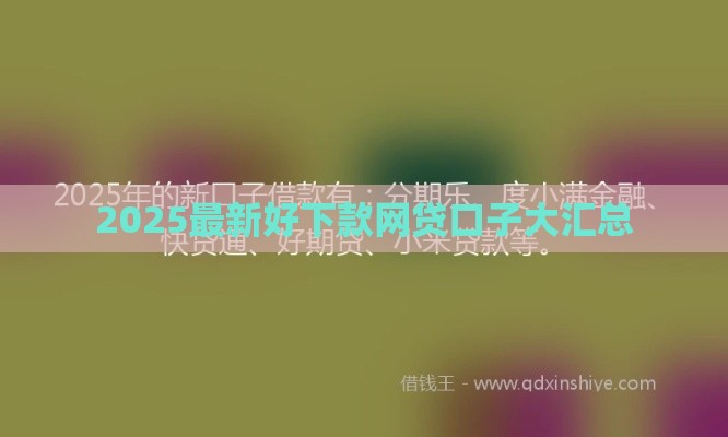 2025最新好下款网贷口子大汇总