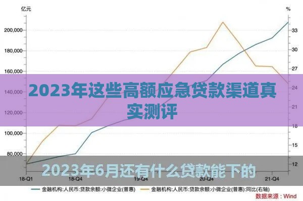 2023年这些高额应急贷款渠道真实测评