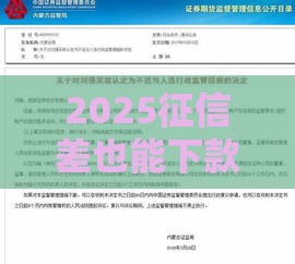 2025征信差也能下款？急用钱必看5个应急技巧