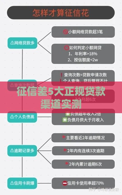 征信差5大正规贷款渠道实测