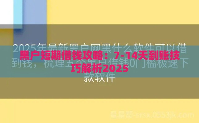 黑户短期借钱攻略：7-14天到账技巧解析2025