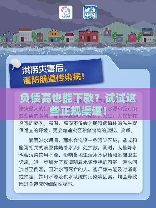 负债高也能下款？试试这些正规渠道！