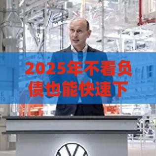 2025年不看负债也能快速下款的网贷平台精选