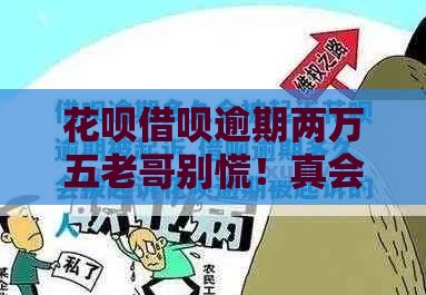 花呗借呗逾期两万五老哥别慌！真会起诉吗？答案来了