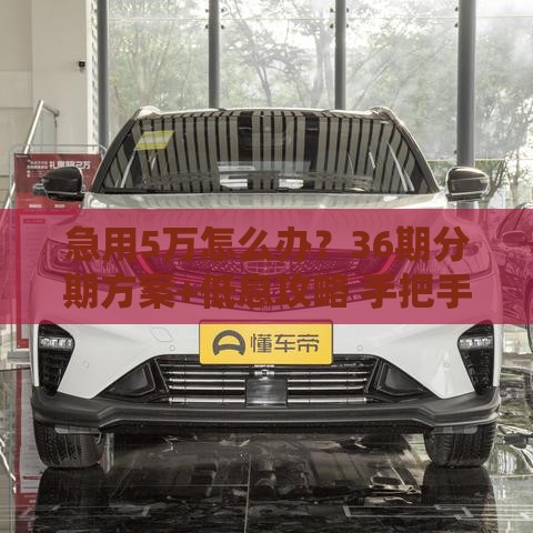 急用5万怎么办？36期分期方案+低息攻略 手把手教你轻松申请