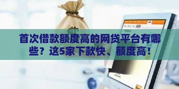 首次借款额度高的网贷平台有哪些？这5家下款快、额度高！
