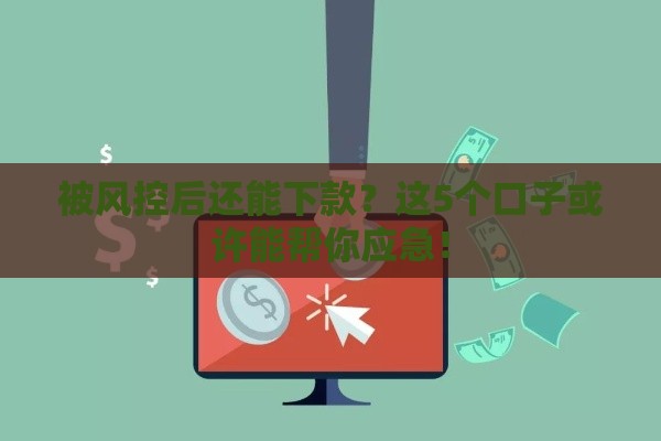 被风控后还能下款?这5个口子或许能帮你应急! 被风控后还能下款?这5个口子或许能帮你应急!