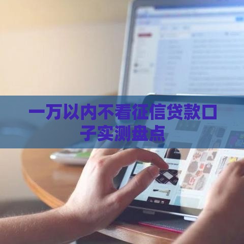 一万以内不看征信贷款口子实测盘点
