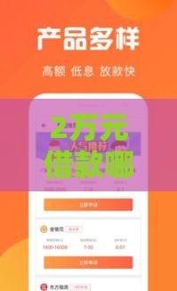 2万元借款哪个平台好借？手把手教你选