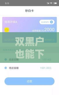 双黑户也能下款5000？这几个口子实测通过率高，急用钱必看攻略！