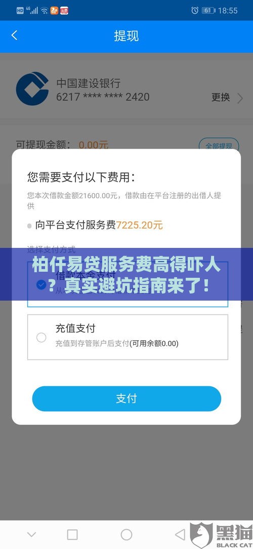 柏仟易贷服务费高得吓人？真实避坑指南来了！