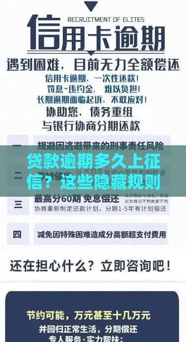 贷款逾期多久上征信？这些隐藏规则要了解！