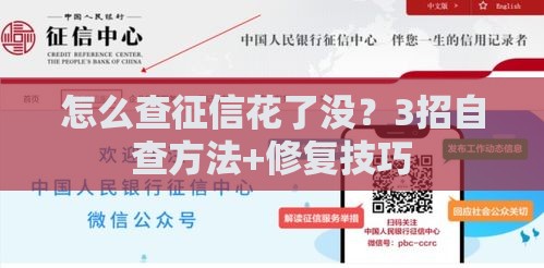 怎么查征信花了没？3招自查方法+修复技巧