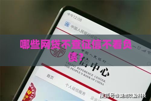 哪些网贷不查征信不看负债？