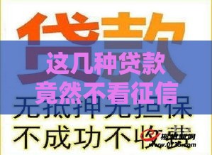 这几种贷款竟然不看征信？