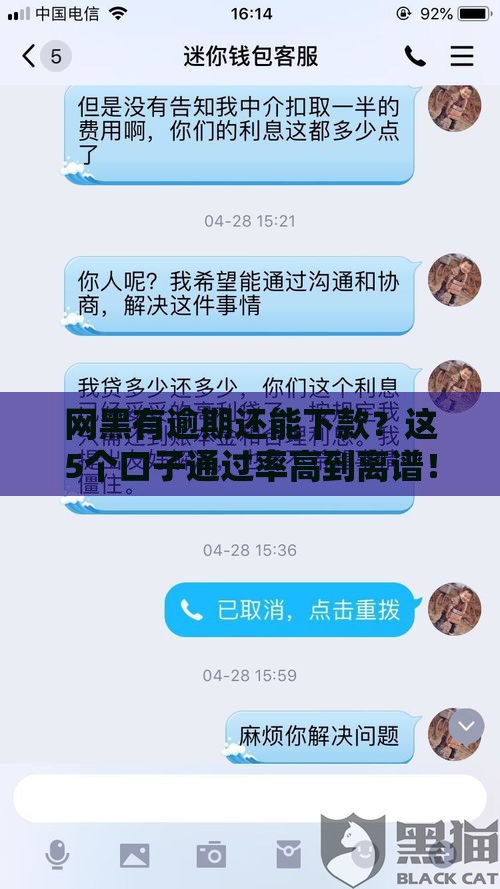 网黑有逾期还能下款？这5个口子通过率高到离谱！