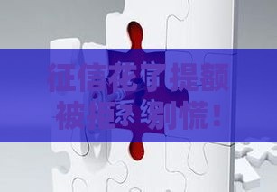 征信花了提额被拒？别慌！3招教你补救