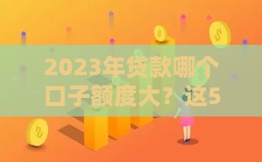 2023年贷款哪个口子额度大？这5个渠道下款稳又快！