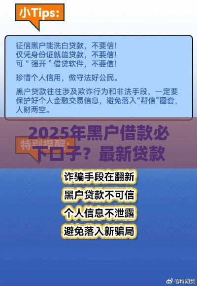2025年黑户借款必下口子？最新贷款攻略来了！