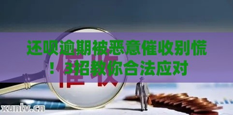 还呗逾期被恶意催收别慌！3招教你合法应对