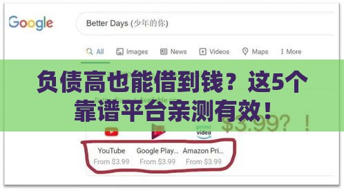 负债高也能借到钱？这5个靠谱平台亲测有效！