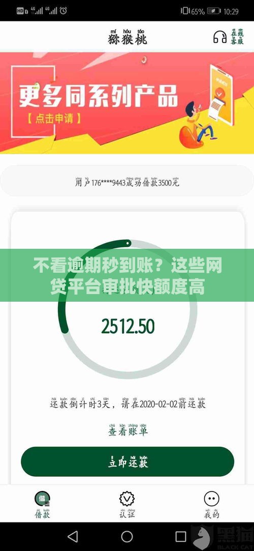 不看逾期秒到账？这些网贷平台审批快额度高
