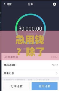 急用钱？除了花呗、借呗，还有这些平台能借钱！靠谱推荐