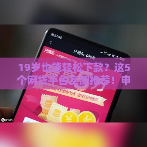 19岁也能轻松下款？这5个网贷平台实测推荐！申请攻略全解析