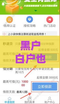 黑户白户也能借？这份借款攻略帮你快速到账