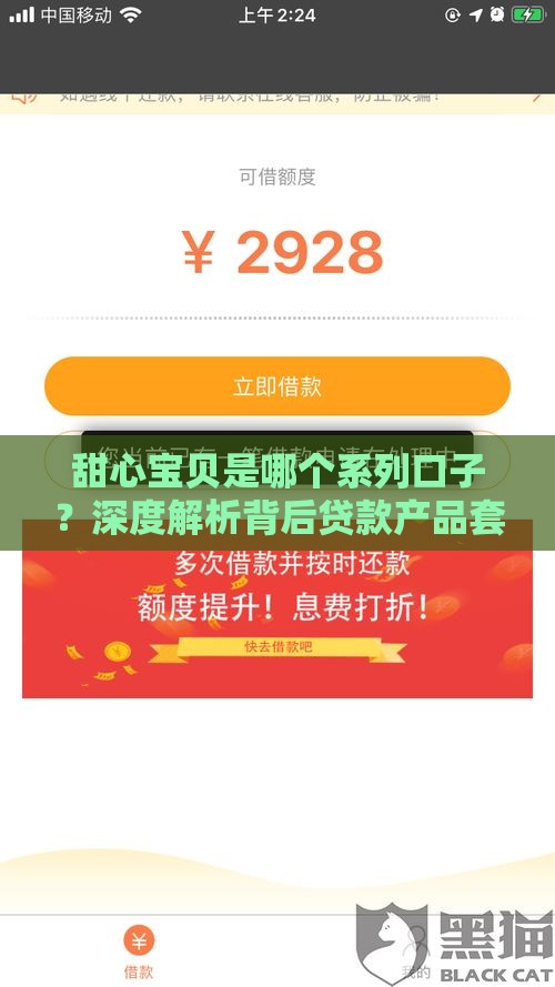 甜心宝贝是哪个系列口子？深度解析背后贷款产品套路