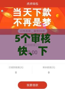 5个审核快、下款稳的新口子推荐