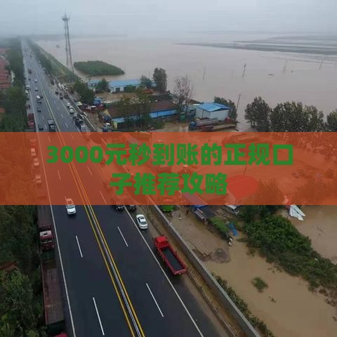 3000元秒到账的正规口子推荐攻略