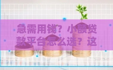急需用钱？小额贷款平台怎么选？这5个靠谱渠道快收藏