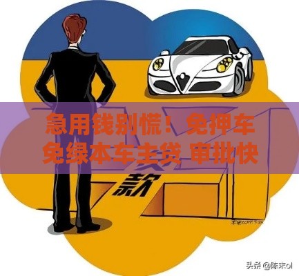 急用钱别慌！免押车免绿本车主贷 审批快额度高