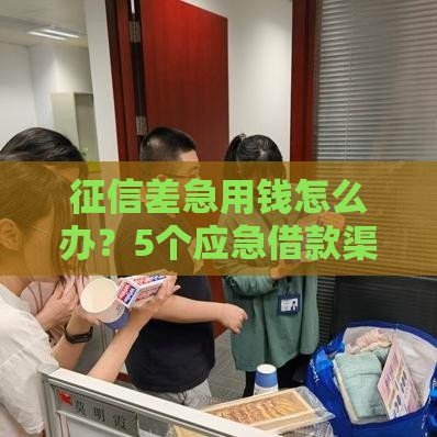 征信差急用钱怎么办？5个应急借款渠道实测分享