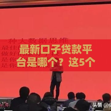 最新口子贷款平台是哪个？这5个正规渠道靠谱推荐！