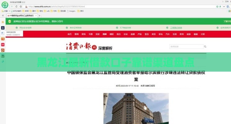黑龙江最新借款口子靠谱渠道盘点