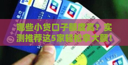 哪些小贷口子额度高？实测推荐这5家轻松拿大额！